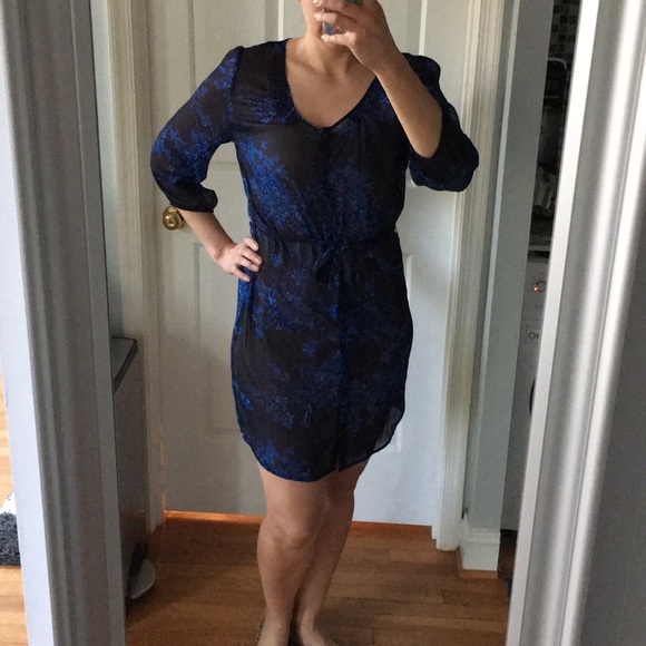 Express Dresses & Skirts - Express Sheer Floral Dress Express Dresses & Skirts - Express Sheer Floral Dress